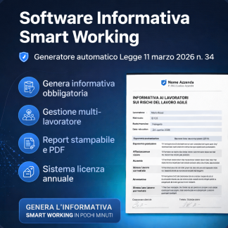 Software Informativa Smart Working – Legge 11 marzo 2026 n. 34